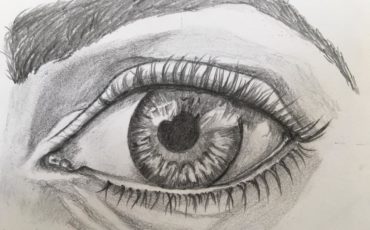 eye pencil sketch